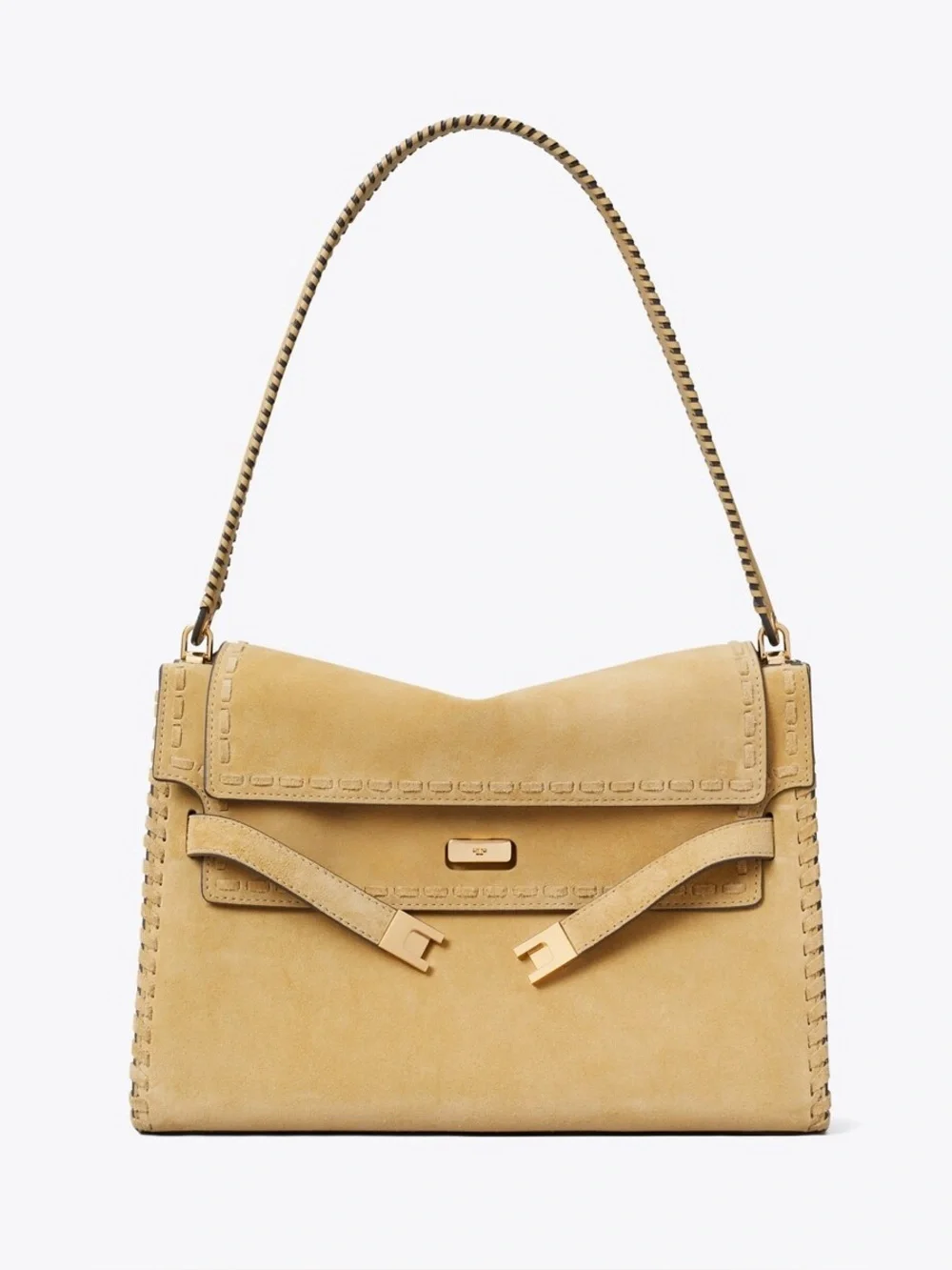 Tory Burch LEE RADZIWILL LARGE SUEDE SHOULDER BAG $1,260